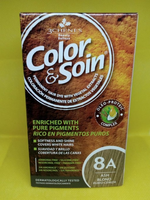 Tinte 8A Color Rubio Ceniza