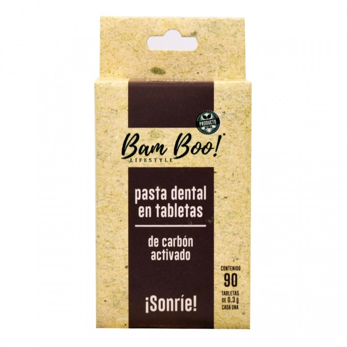 PASTA DENTAL SÓLIDA CARBON ACTIVADO 90 TABS