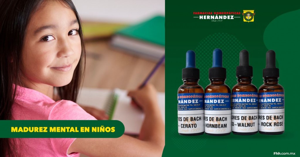 Kit de Flores de Bach para Madurez Mental en niños